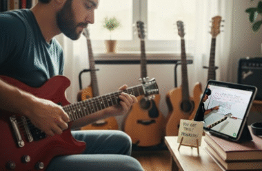 Como Aprender Tocar Guitarra do Jeito Certo e Com Suporte de Um Professor!