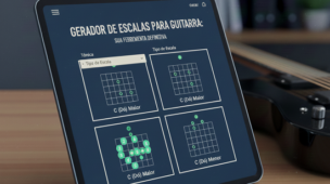 gerador de escalas para guitarra