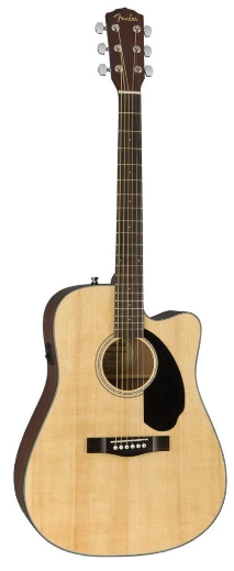 Violão Fender CD-60SCE Dreadnought Natural Eletroacústico Aço